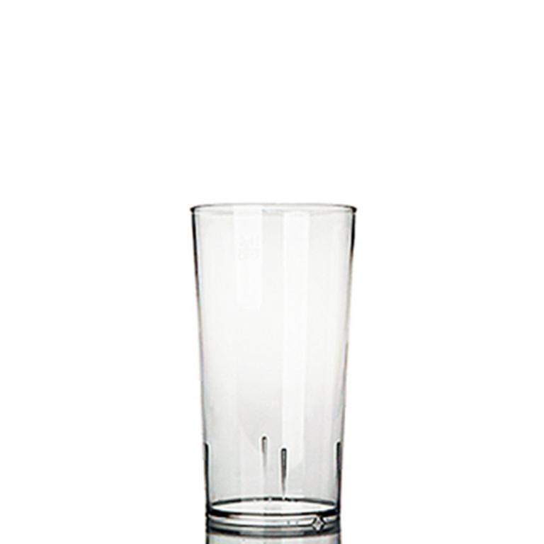 Kunststof Festival Glas met een inhoud van 30 cl. dit transparante glas kan zowel bedrukt als gegraveerd worden